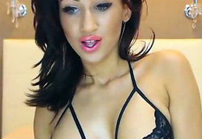 Web cam black-haired exhibits and